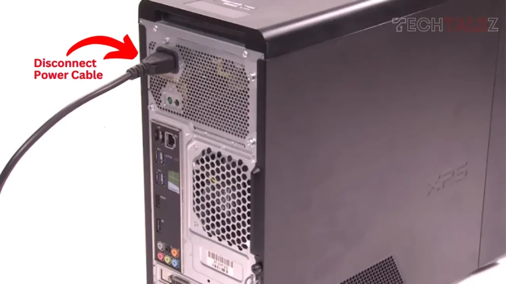 Disconnect the Power Cable