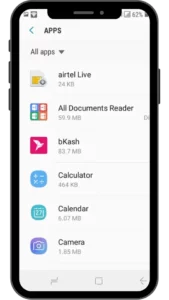 Open all apps