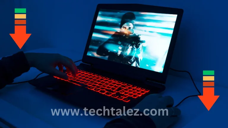 Playing game on a laptop